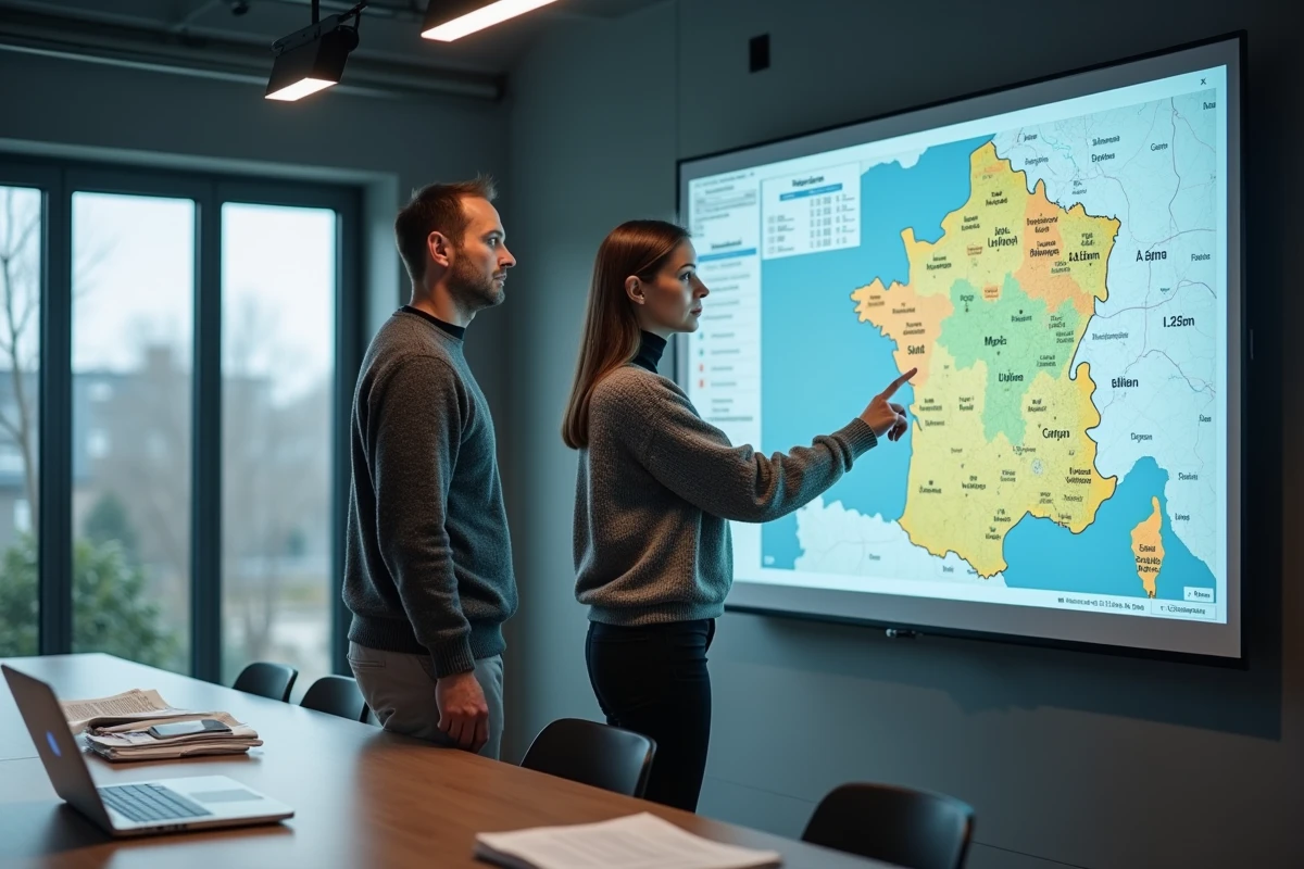 Chercheurs en urbanisme analysant les données géographiques et les découpages administratifs pour définir la superficie de la plus grande ville de France