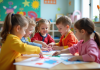 Activité manuelle pour la maternelle : stimuler la créativité des tout-petits Enfants en peinture à la crèche avec activités joyeuses