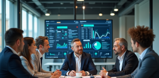 Solution intégrée : définition, avantages et exemples concrets Groupe de professionnels en réunion dans un bureau moderne