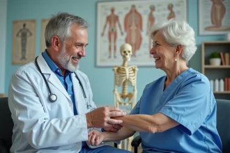 Orthopédiste examinant un patient pour des troubles musculo-squelettiques