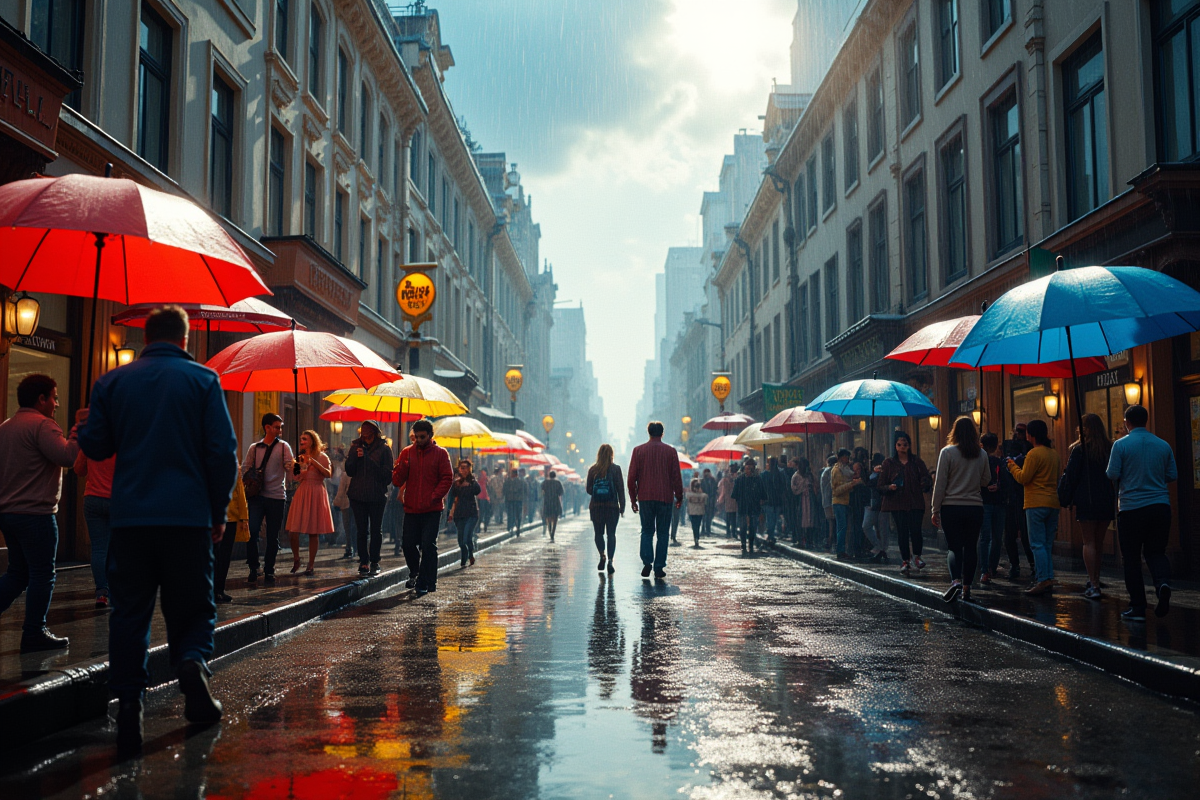 pluie romantique