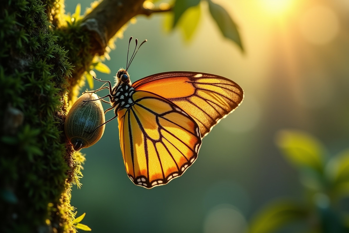 papillon métamorphose