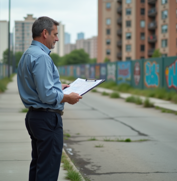 Zone urbaine : comment identifier le statut de votre terrain ? Homme d'âge moyen étudie un plan de zonage urbain